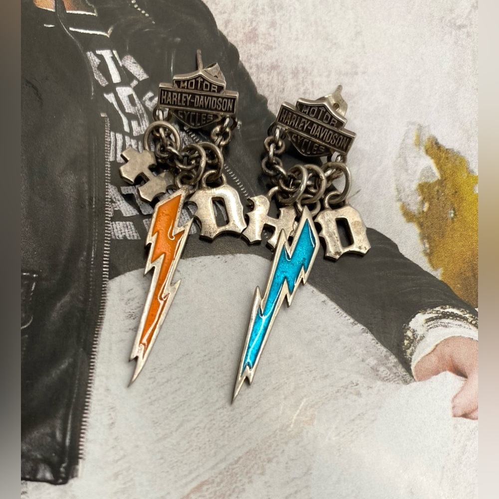HARLEY-DAVIDSON Lightning Earrings